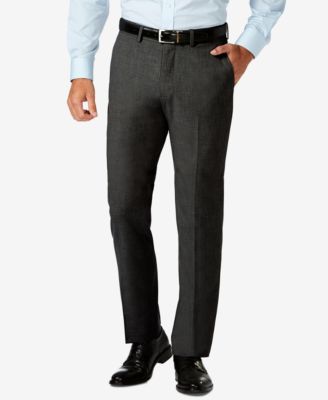 Haggar - J.M.  Slim Fit 4-Way Stretch Flat Front Dress Pants