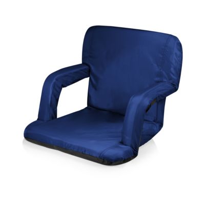 Picnic Time - Ventura Navy Portable Reclining Stadium Seat
