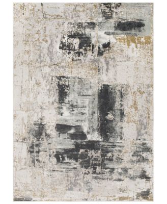 Surya - Quatro QUA-2308 Silver Gray 6'7" x 9'6" Area Rug