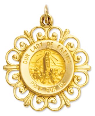 Macy's - 14k Gold Charm, Our Lady of Fatima Charm