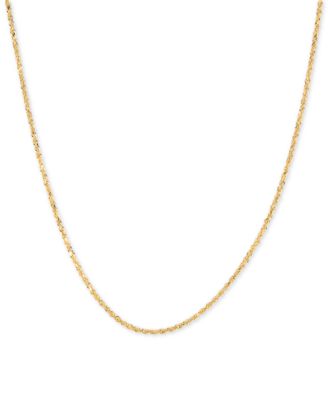 Macy's - Glitter Rope 18" Chain Necklace in 14k Gold