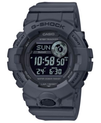G-Shock - Men's Digital Gray Resin Strap Watch 48.6mm