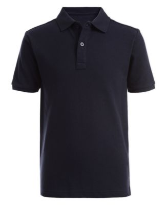 Nautica - Husky Boys Stretch Light Yellow Double Piqu&eacute; Polo