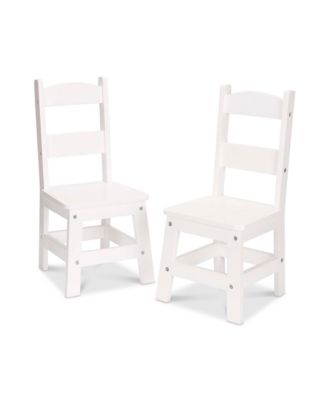 Melissa and Doug - Wooden Chair Pair - White