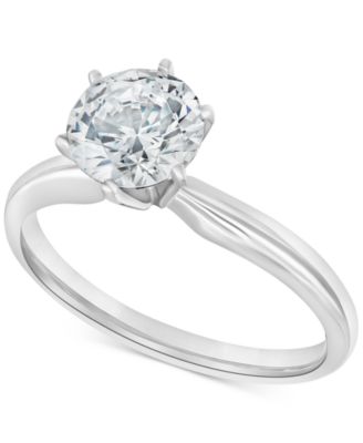 Macy's - Diamond Solitaire Engagement Ring (2 ct. t.w.) in 14k White or Yellow Gold