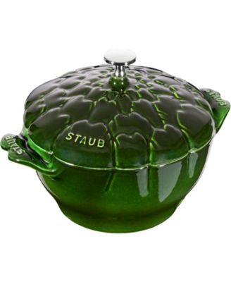 Staub - Cast Iron 3-qt Artichoke Cocotte - Basil
