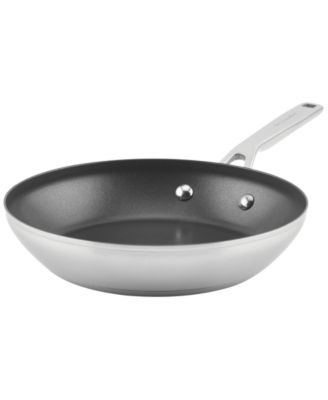 KitchenAid - Brushed Stainless Steel Nonstick 9" Fry Pan