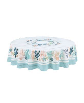 Laural Home - Coastal Reef 70 Round Tablecloth