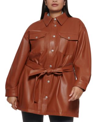 Levi's - Trendy Plus Size Belted Jacket