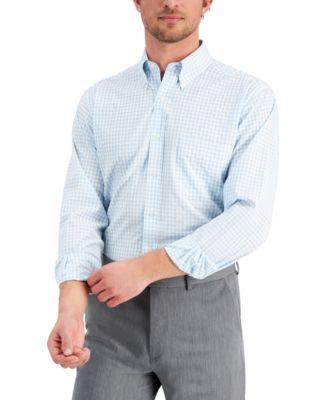 Club Room - Men's Gingham Button-Down Shirt