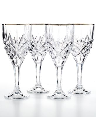 Godinger - Set of 4  Dublin Platinum Goblets