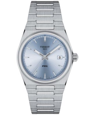 Tissot - Unisex PRX Silver-Tone Stainless Steel Bracelet Watch 35mm