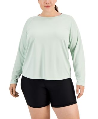 ID Ideology - Plus Size Crewneck Long-Sleeve T-Shirt