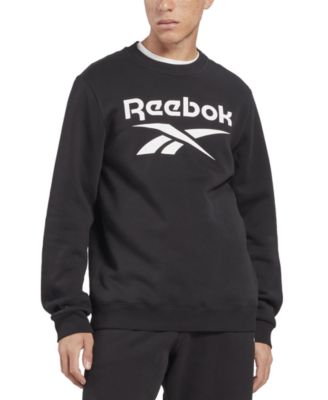 Reebok - Men's Identity Fleece Stacked Logo Crew Sweatshirt