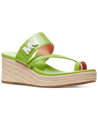Michael Kors - Women's Jilly Espadrille Platform Wedge Slide Sandals