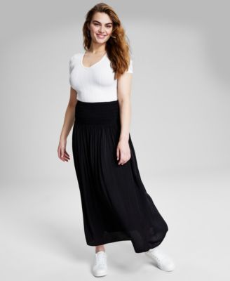 And Now This - Women's Smocked Maxi Skirt