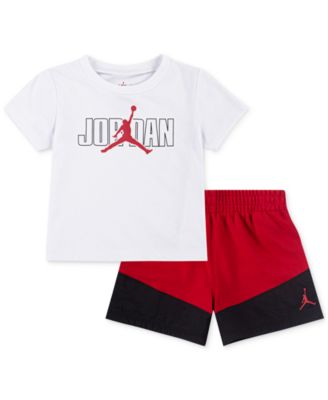 Jordan - Baby Stacked Mixed T-Shirt & Shorts, 2 Piece Set