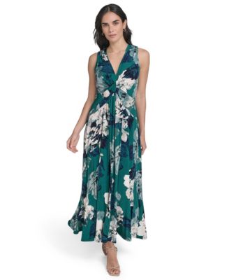 Calvin Klein - Petite Jersey Printed Sleeveless Midi Dress