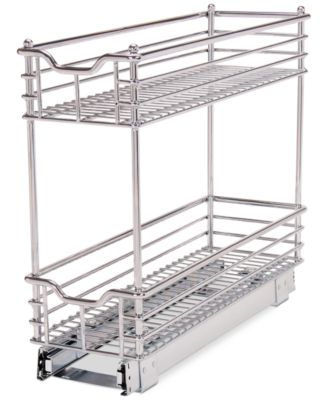 Household Essentials - Glidez Narrow 7-inch Sliding Organizer, Chrome