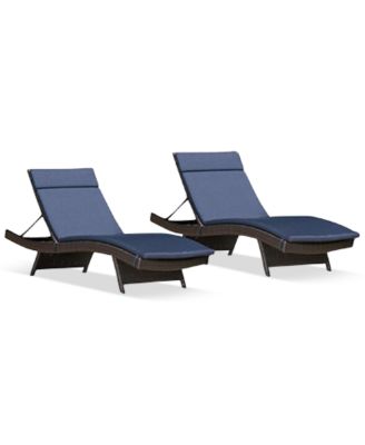 Noble House - Aldin Outdoor Wicker Adjustable Chaise Lounge, Direct Ship