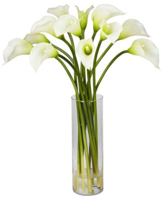 Nearly Natural - Mini Calla Lily Flower Arrangement