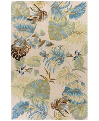 Kas - Havana Oasis 2630 Ivory/Blue 5' x 8' Area Rug