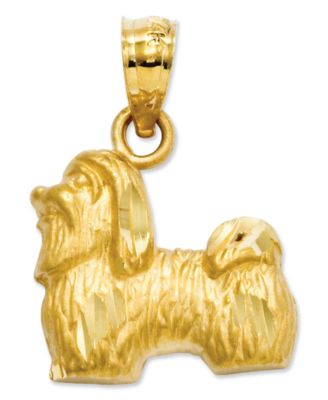 Macy's - 14k Gold Charm, Shih Tzu Charm