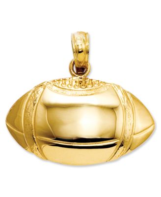Macy's - 14k Gold Charm, Football Charm