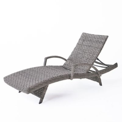 Noble House - Crete Outdoor Chaise, Quick Ship