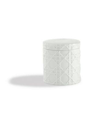 Cassadecor - Embossed Porcelain Cotton Jar