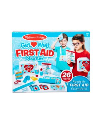 Melissa and Doug - Get Well First Aid Kit Play Set – 25 Toy Pieces