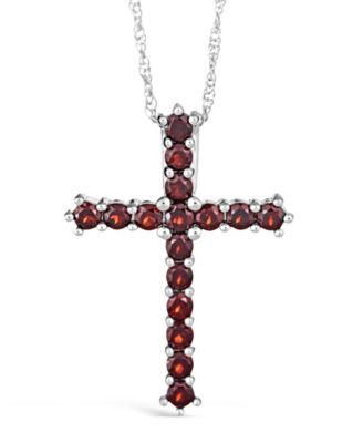 Macy's - Gemstone Pendant Necklace in Sterling Silver