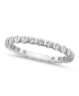 Macy's - Eternity Bar Band (1 ct. t.w.) in 14k White Gold