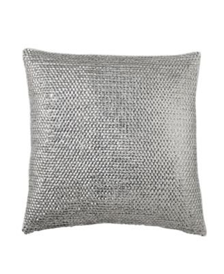 Donna Karan - Collection Luna Sequin Decorative Pillow in Platinum