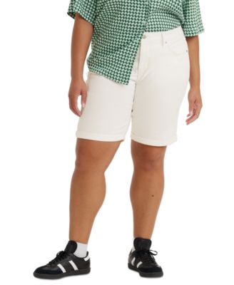 Levi's - Trendy Plus Size Shaping Bermuda Jean Shorts