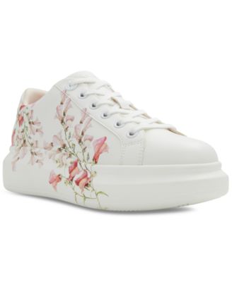 ALDO - Women's Peono Floral Lace-Up Platform Sneakers