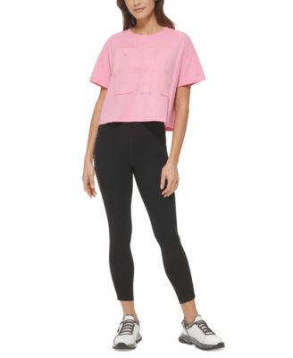 DKNY - Women's Cotton Logo Appliqu&eacute; T-Shirt
