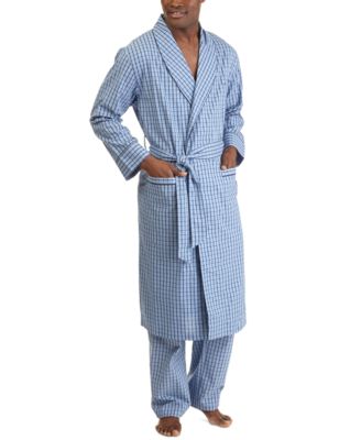 Nautica - Men's Woven Plaid Robe