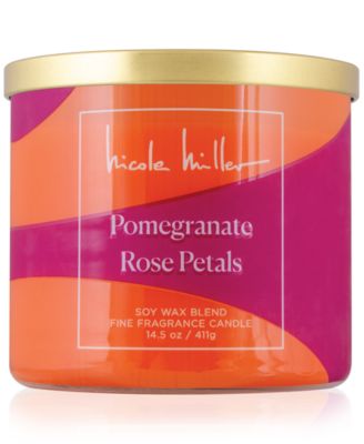 Nicole Miller - Pomegranate & Rose Petals Candle, 14.5 oz.