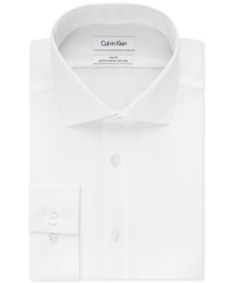 Calvin Klein - STEEL Men's Slim-Fit Non-Iron Performance Solid Dress Shirt