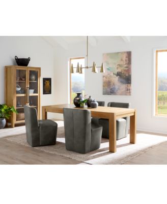 Furniture - 5 Pc. Dining Set (Davie Rectangular Table & 4 Seham Chairs)