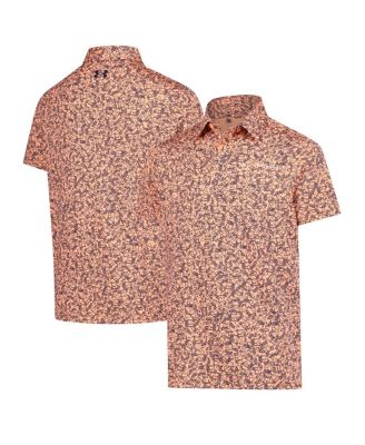 Under Armour - Big Boys and Girls&nbsp; Orange THE PLAYERS Blade Print Polo Shirt