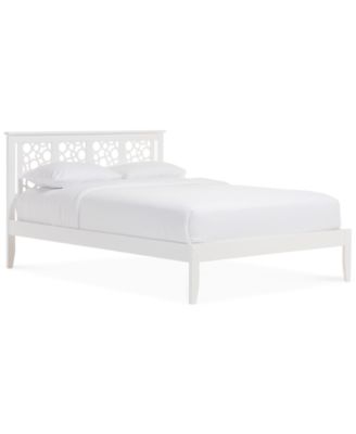 Furniture - Pensley Modern & Contemporary Geometric Pattern Queen Platform Bed, Direct Ship