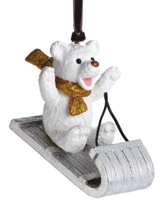 Michael Aram - Sledding Teddy Ornament