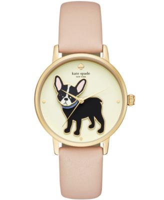 kate spade new york - Women's Grand Metro Vachetta Leather Strap Watch 38mm