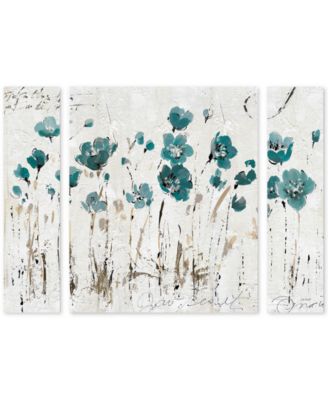 Trademark Global - Lisa Audit 'Abstract Balance VI Blue' Large Multi-Panel Wall Art Set