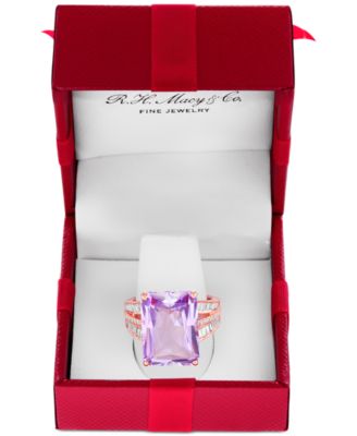 EFFY Collection - EFFY&reg; Pink Amethyst (13 ct. t.w.) & Diamond (3/8 ct. t.w.) in 14k Yellow Gold (Also Available in Blue Topaz, Citrine, Swiss Blue Topaz and Green Quartz)