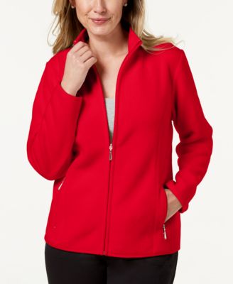 Karen Scott - Petite Princess-Seam Zeroproof Zip-Front Jacket