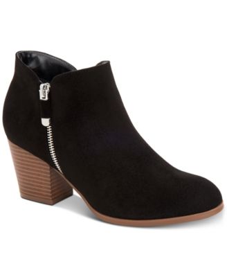 Style & Co - Masrinaa Block-Heel Ankle Booties